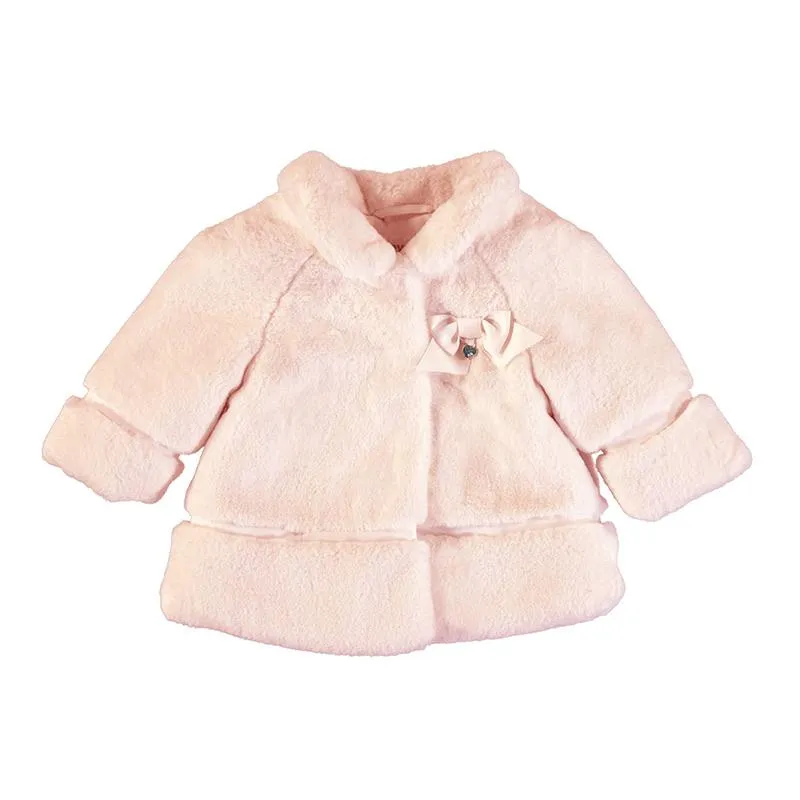 MAYORAL - Faux Fur Coat - Pink