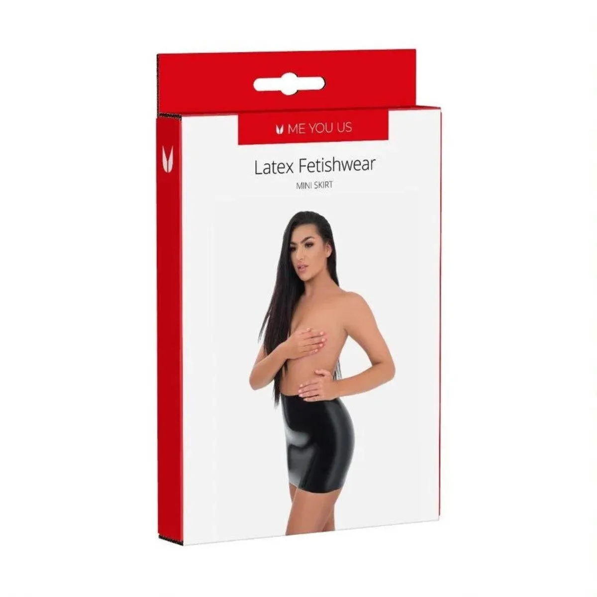 Me You Us Latex Mini Skirt Black Medium