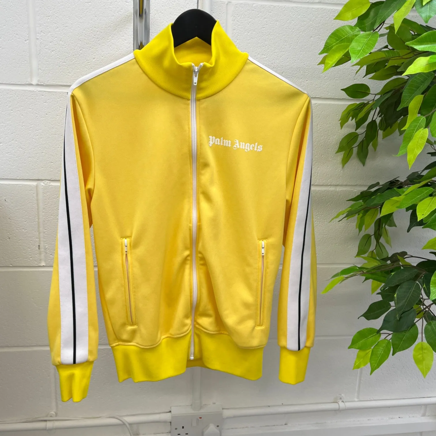 Men's Logo Track Jacket Yellow Size S