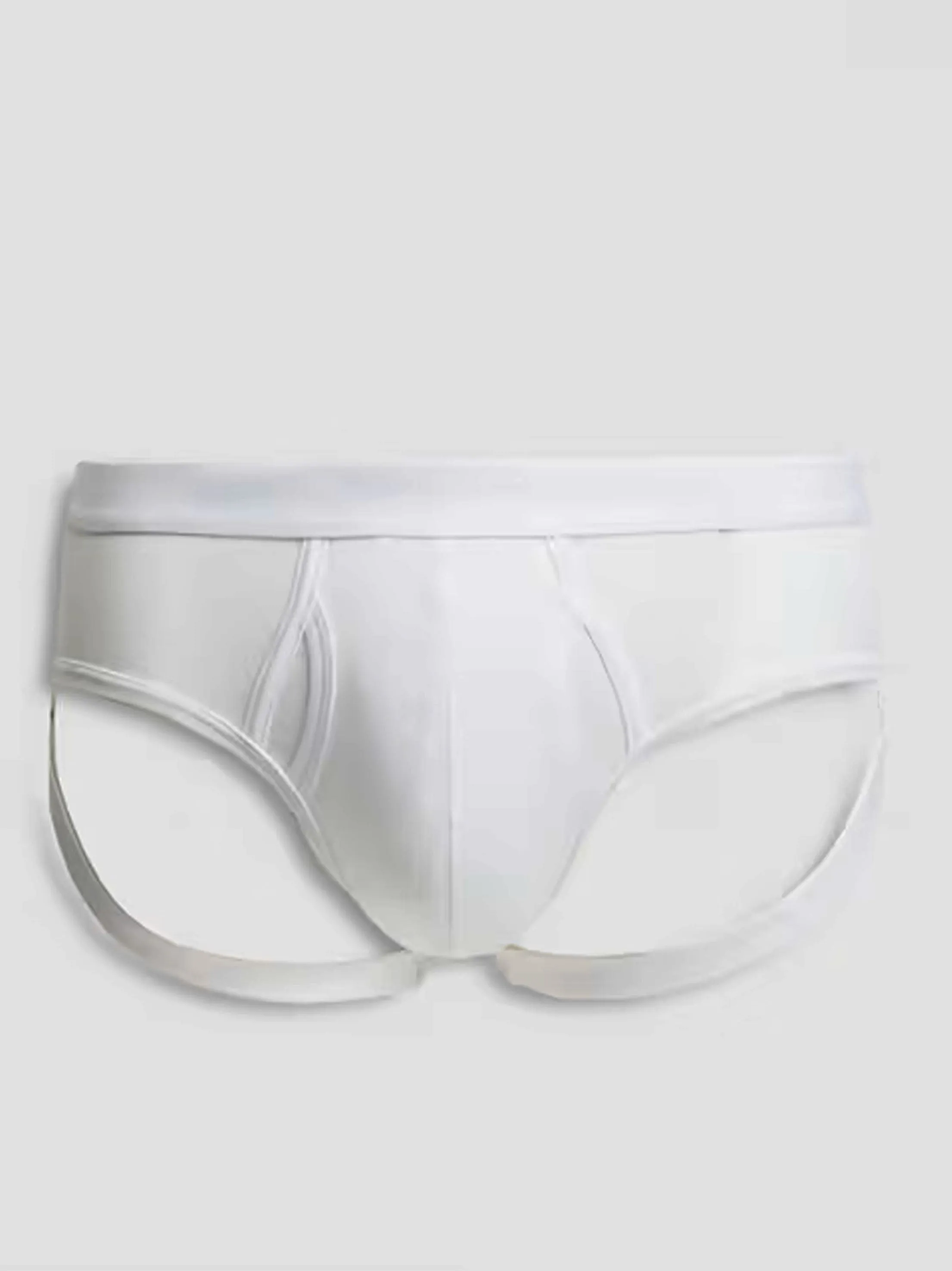 Men's Plain Jock Strap,White