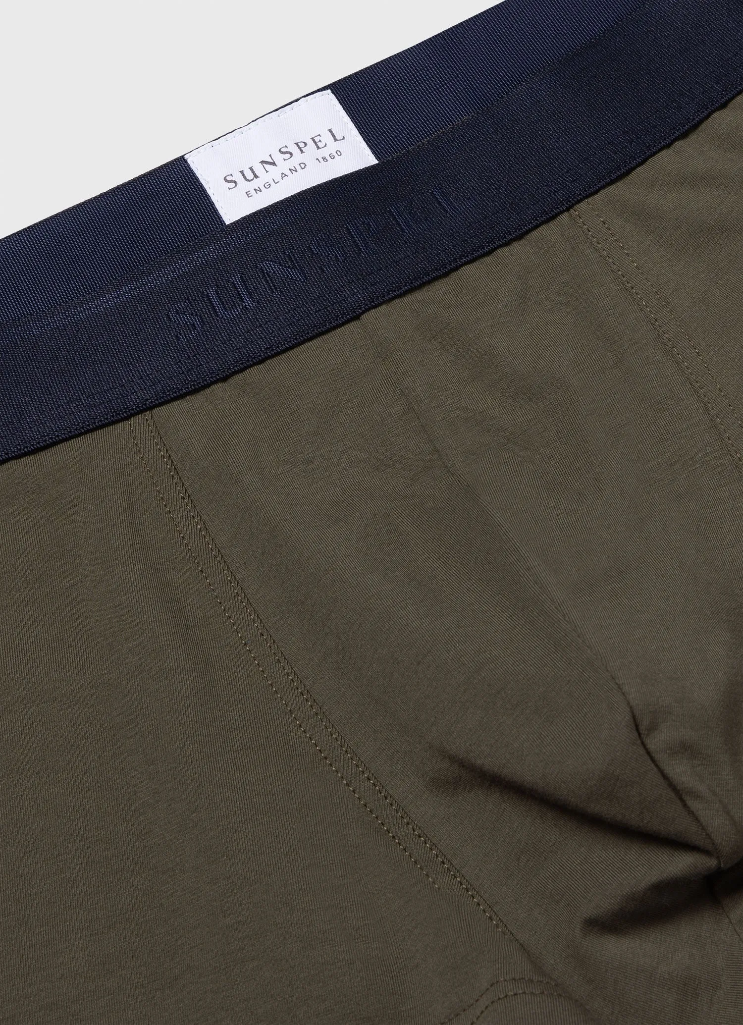 Men's Stretch Cotton Trunks in Khaki