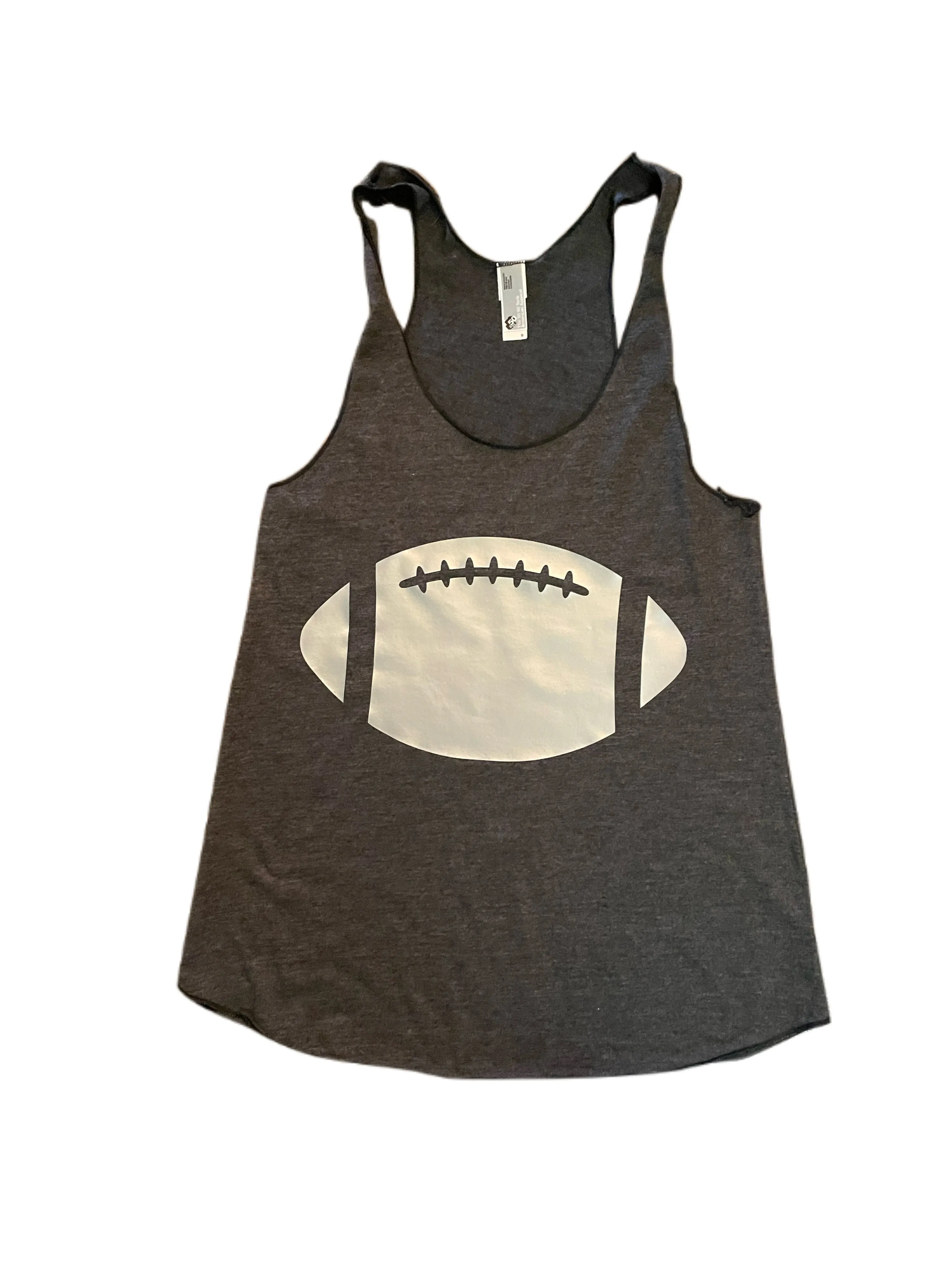 Metallic Silver Football Tank