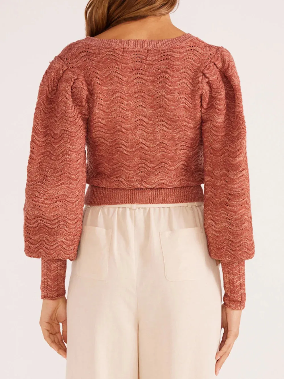 MinkPink Aurora Wave Knit Jumper