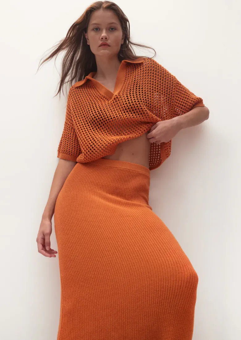 Morrison Ines Knit Skirt Tumeric