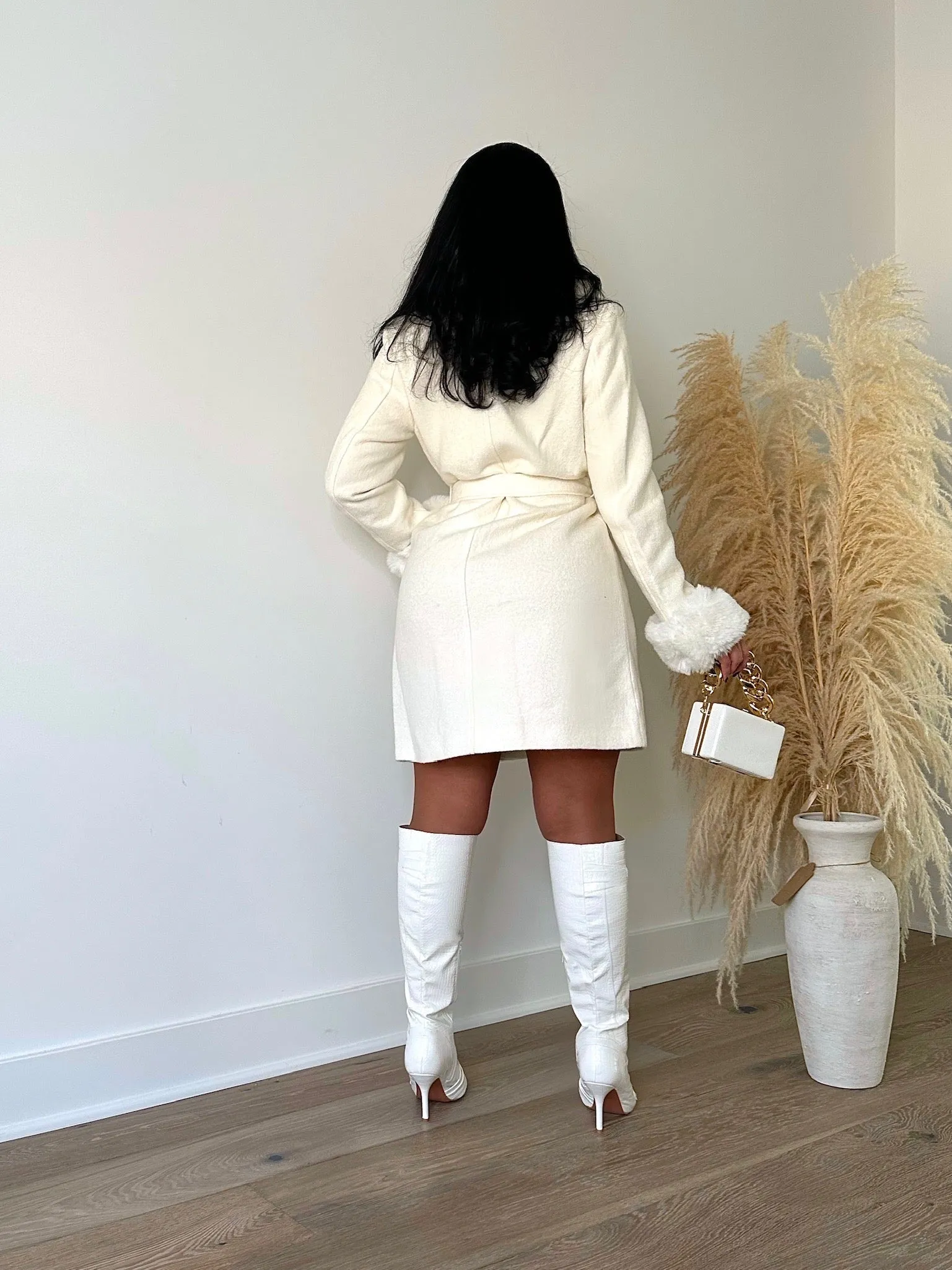 Motive Fur Coat White