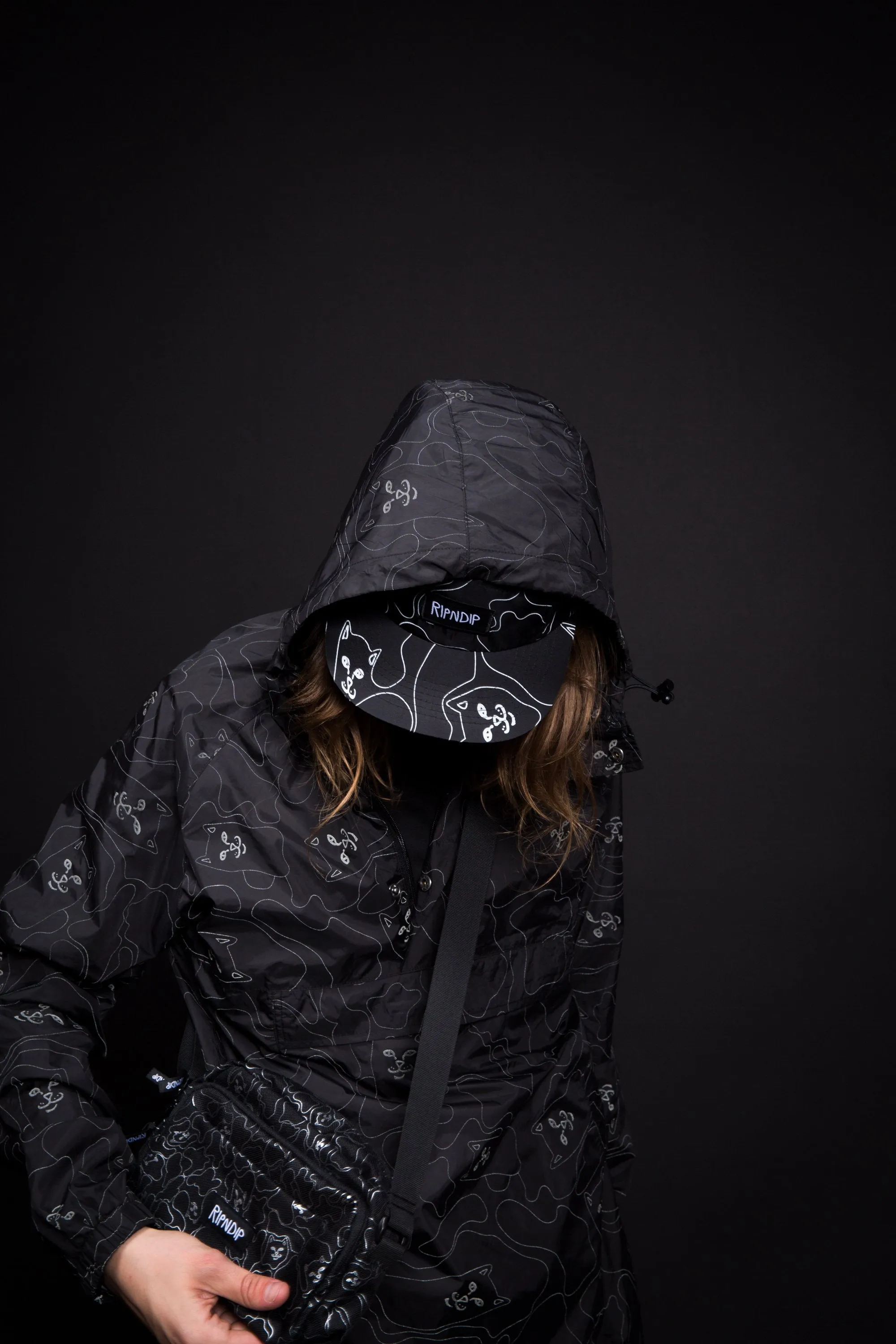 Nermal 3M Line Camo Anorak Jacket (Black)