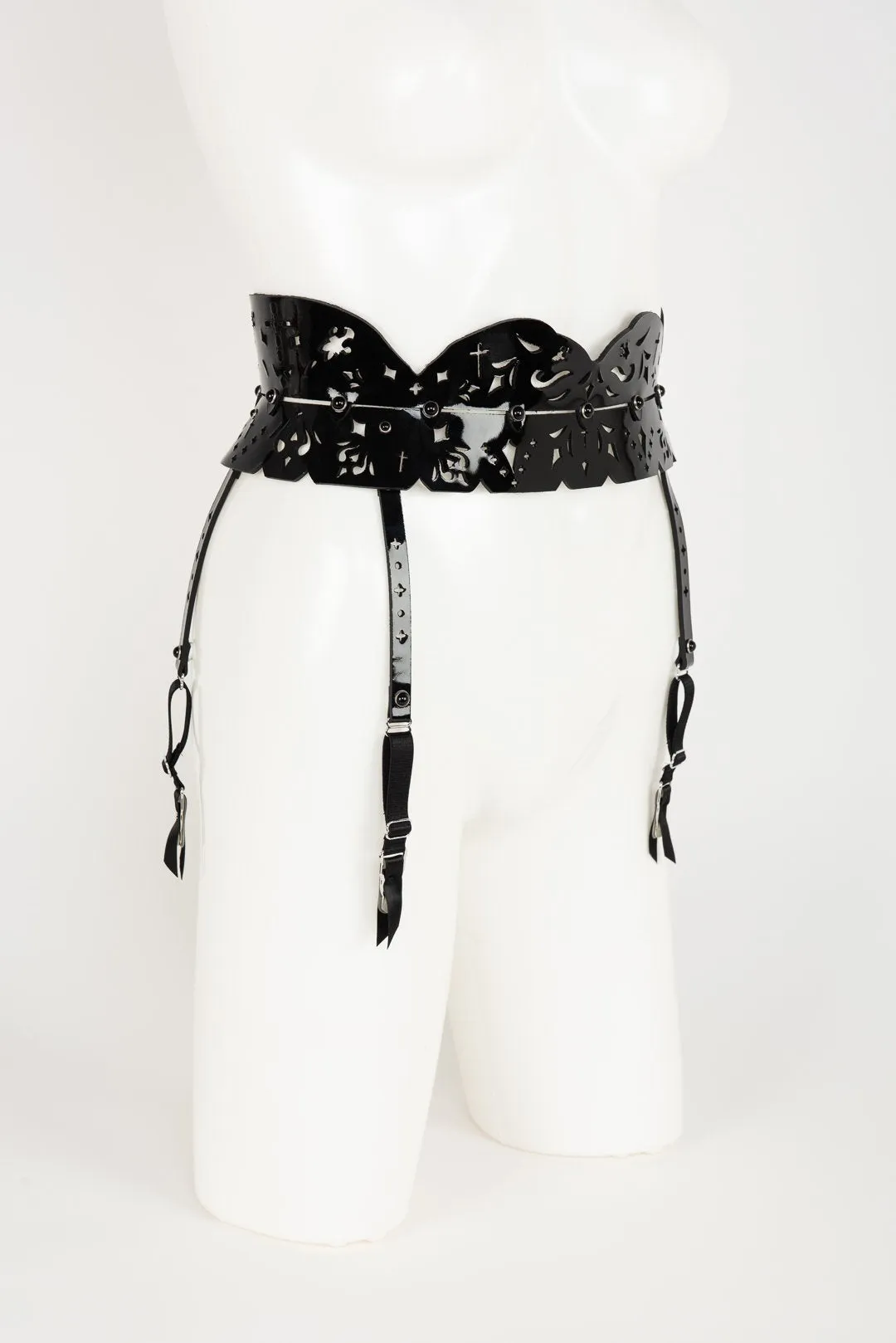 Nero Skinny Garter