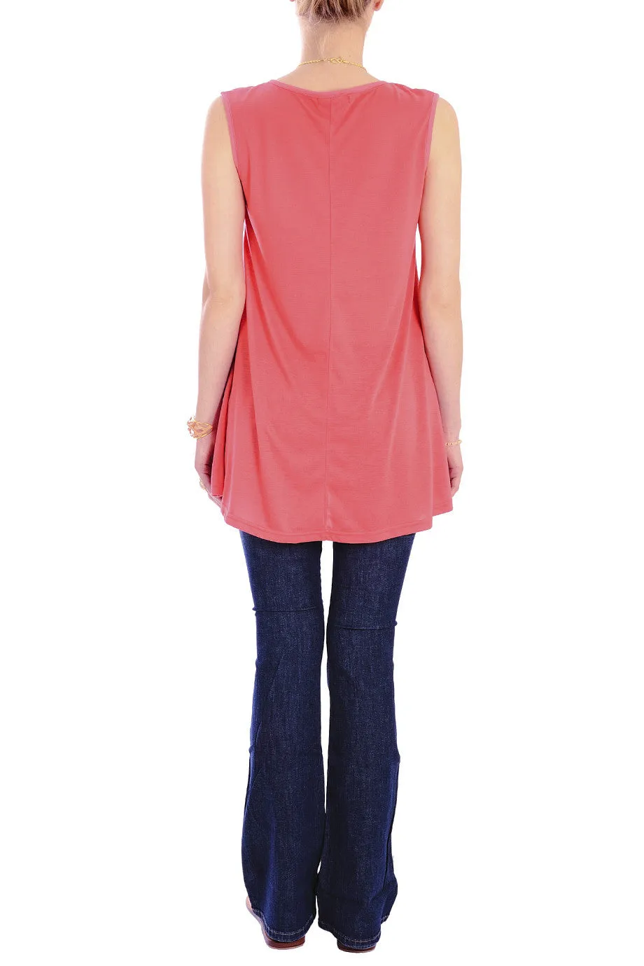 NICOLETTA Watermelon Cut Out Top