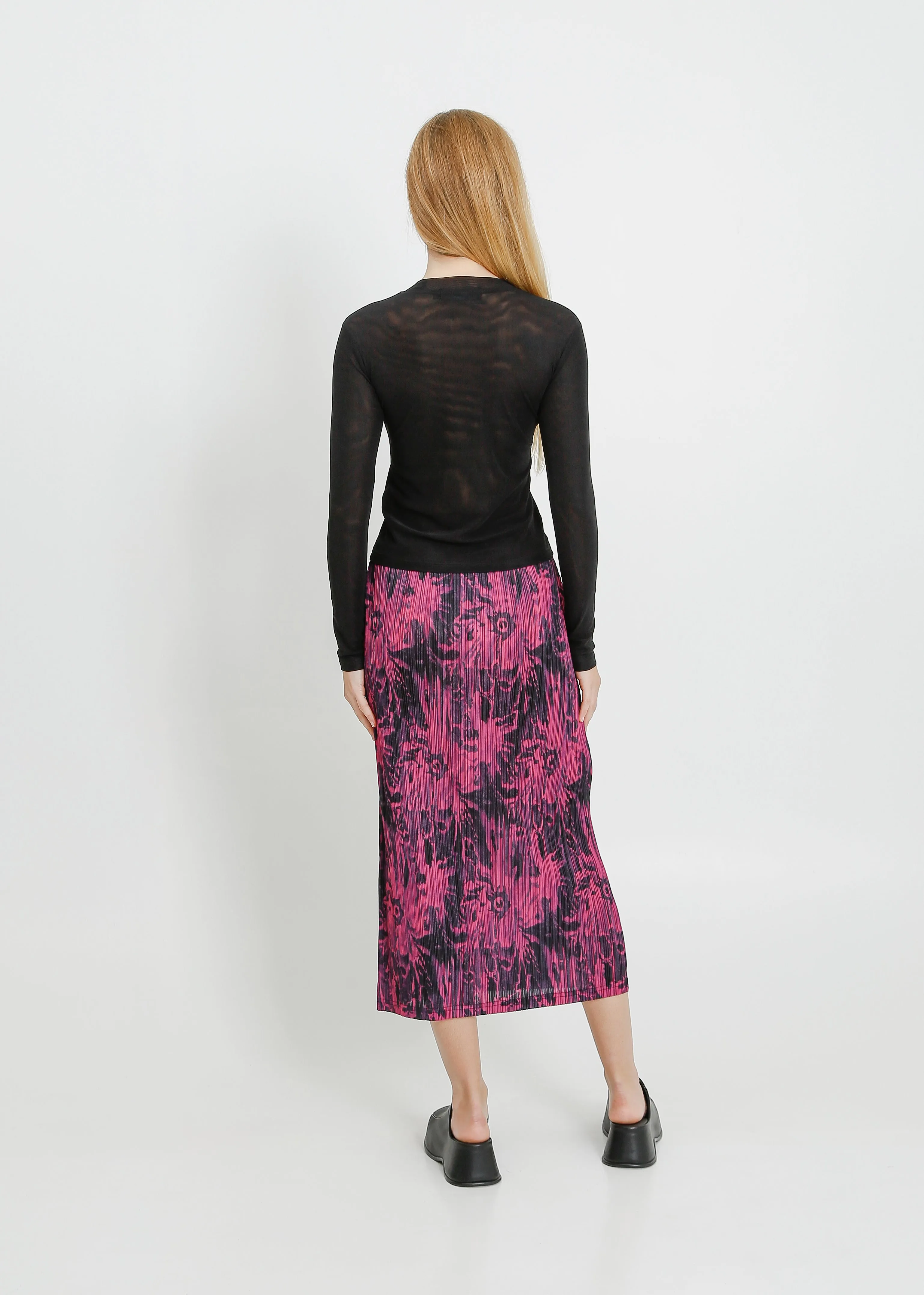 OPAL SKIRT / MAGENTA-BLACK