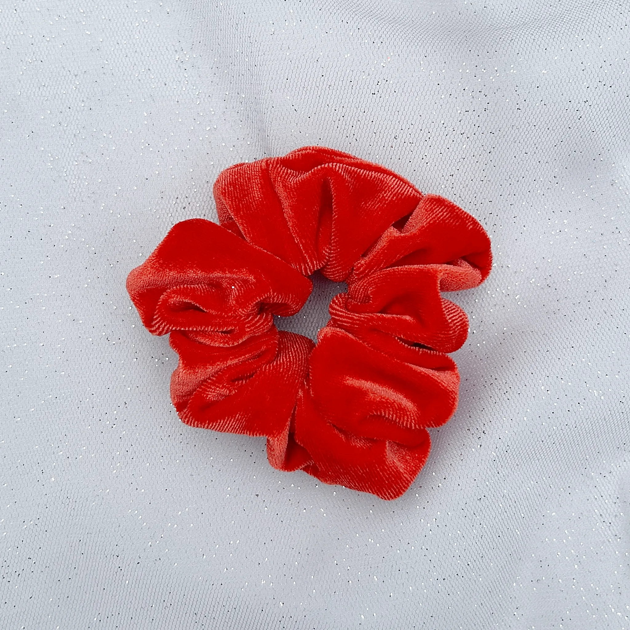 Orange Scrunchie in Velvet