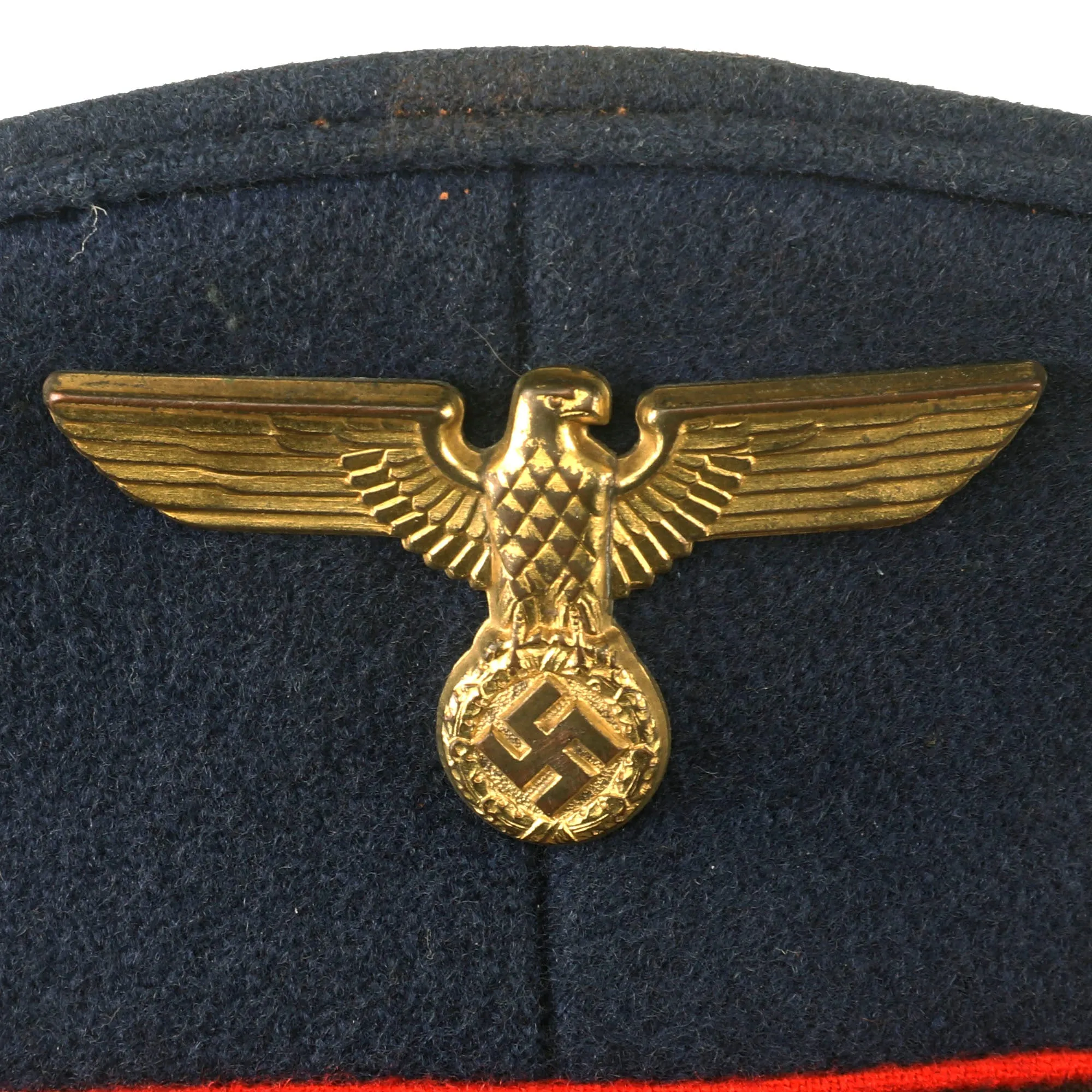 Original German WWII Named Deutsche Reichsbahn Railway Official’s Schirmmütze Visor Cap by Albert Kempf - Size 56