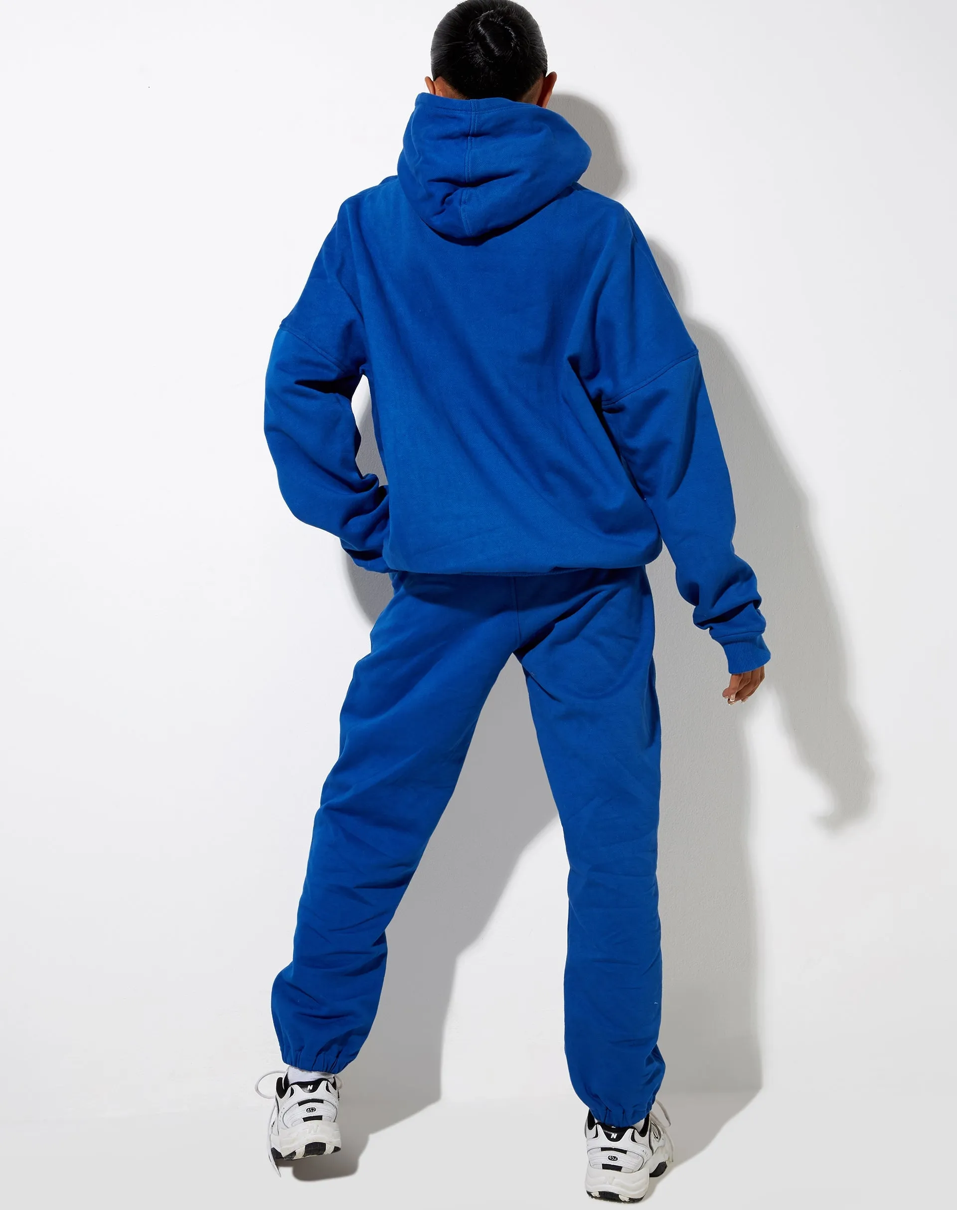 Oversize Hoodie in Cobalt It Just Hits Different Embro