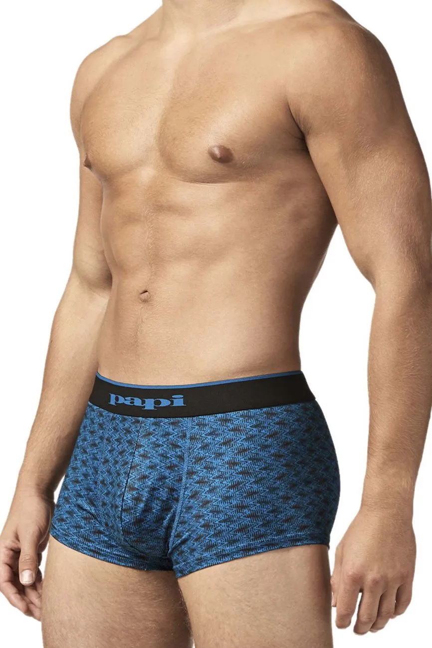 Papi UMPA048 2PK Microflex Brazilian Trunks Color Teal-Graphic