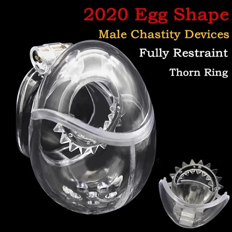 PC Egg-Type Restraint Male Chastity Device