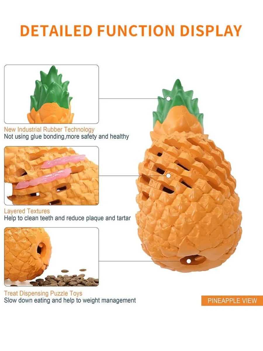 PETOPIA Ultra Tough Dog Toy Pawsome Pineapple Mini for Puppy Small Dogs