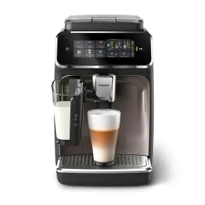 Philips Series 3300 LatteGo & Iced Coffee Automatic Espresso Machine, Black Chrome