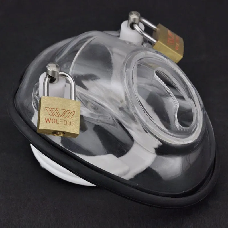 Plastic Bowl Bondage Male Chastity Cage