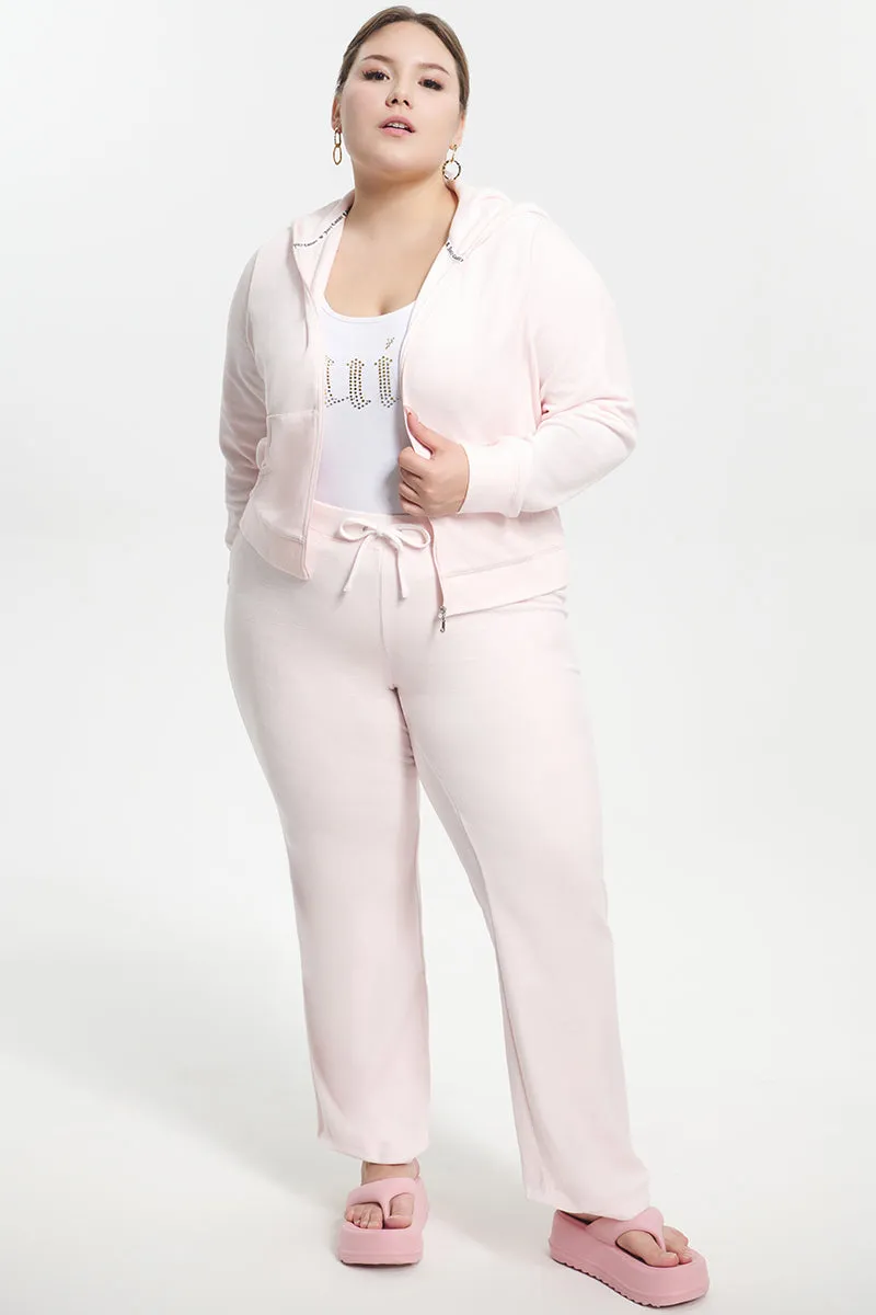 Plus-Size Classic Cotton Velour Hoodie