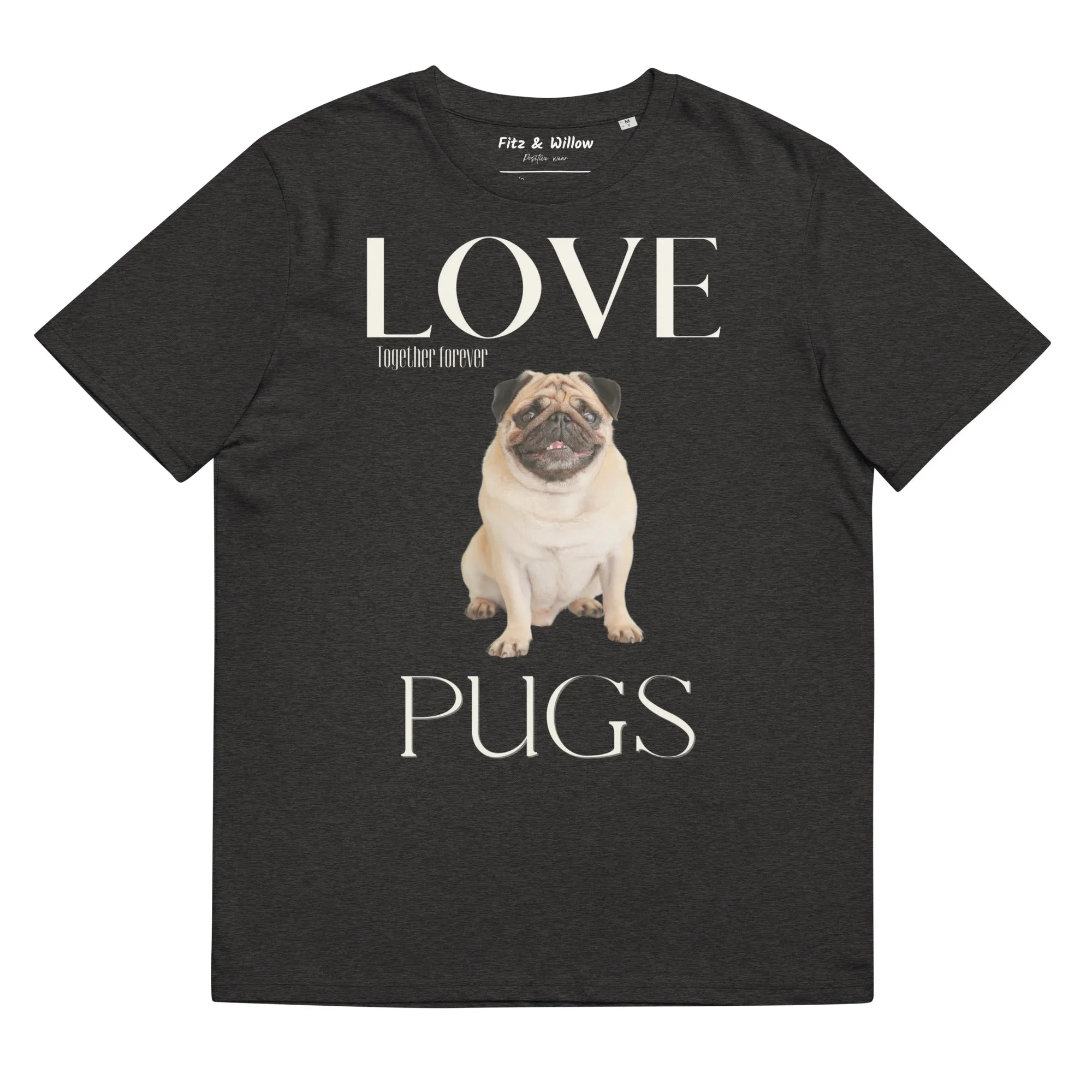 Pug Lovers, organic cotton t-shirt