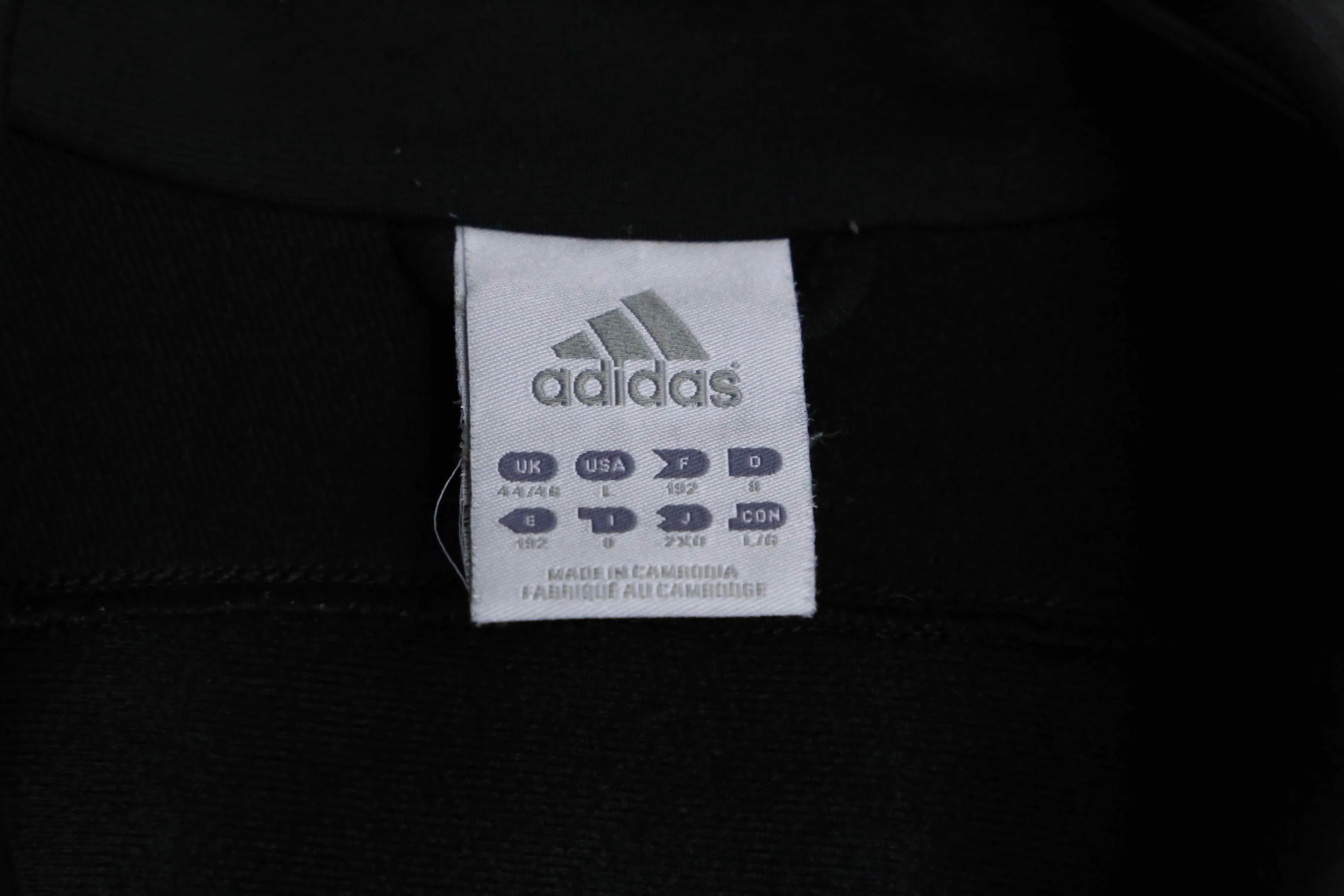 "adidas" back performance logo track jacket