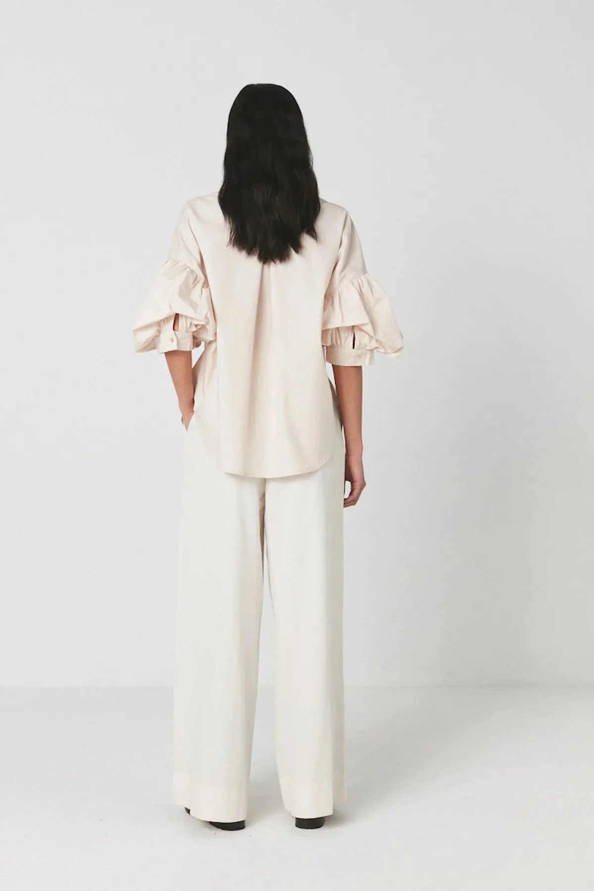 Rabens Saloner Tamara Shirt in Oatmeal