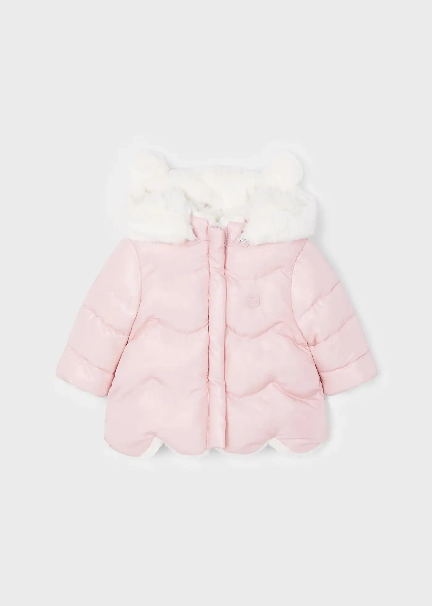 Reversible Faux Fur Coat Newborn | Mayoral