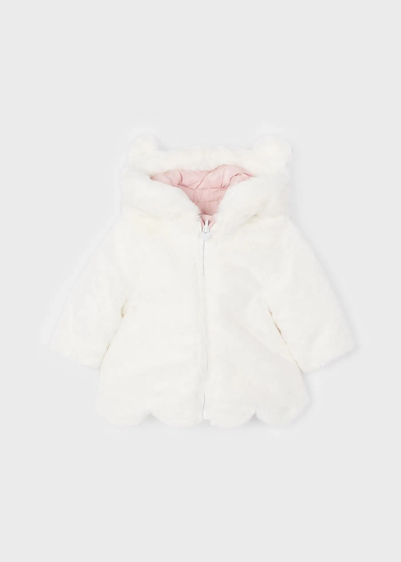 Reversible Faux Fur Coat Newborn | Mayoral