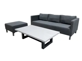 Riviera Triple sofa with Ottoman & Manhattan Table