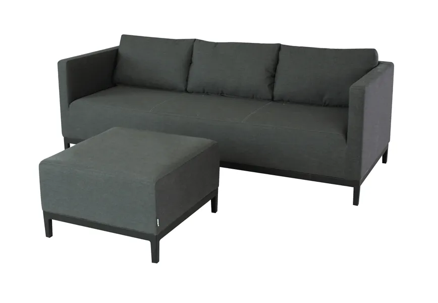 Riviera Triple sofa with Ottoman & Manhattan Table