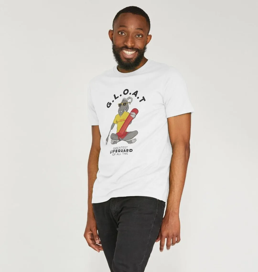 RLSS UK | G.L.O.A.T Men's T-shirt | Short Sleeve Organic Cotton T-shirt