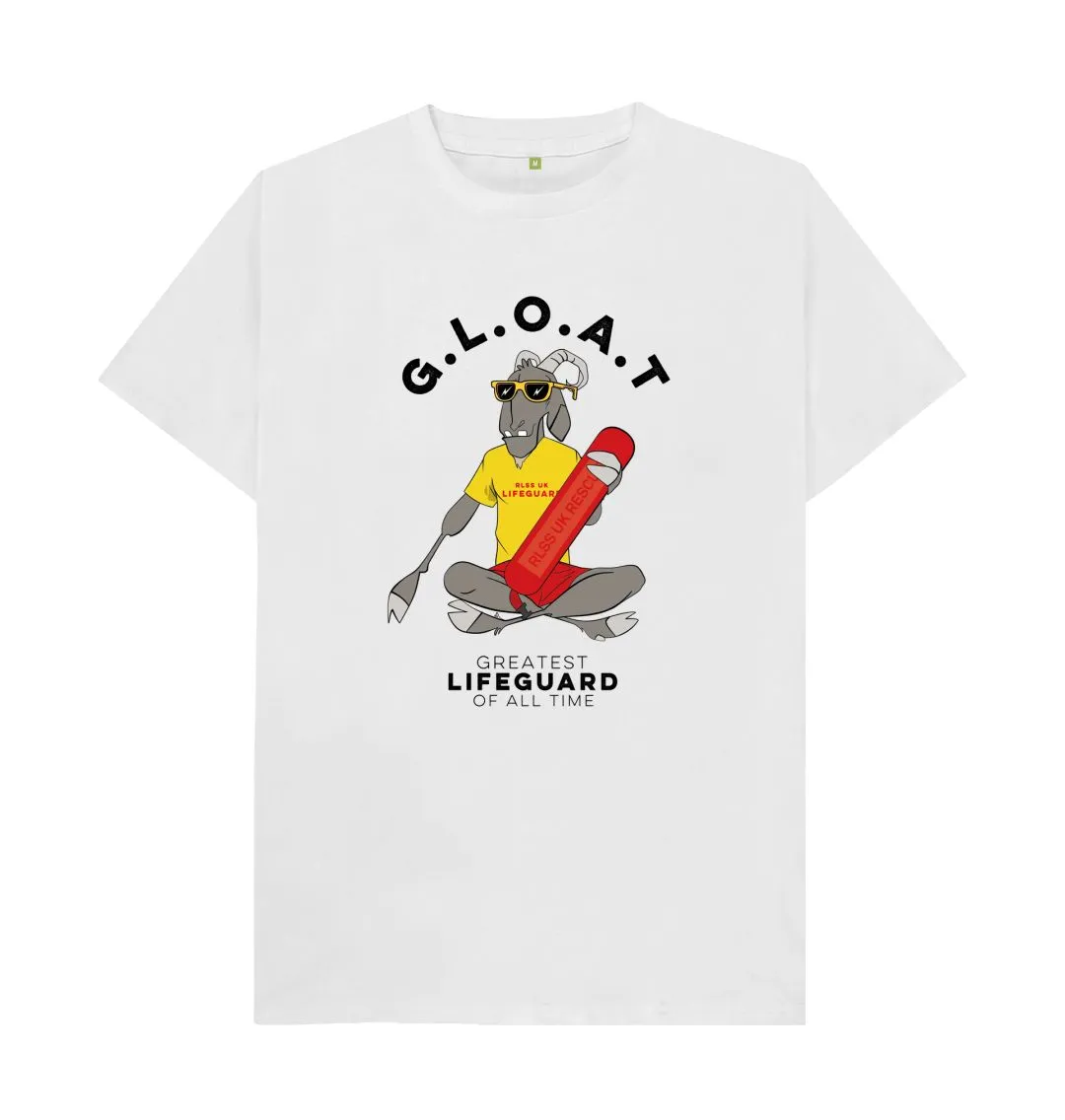 RLSS UK | G.L.O.A.T Men's T-shirt | Short Sleeve Organic Cotton T-shirt