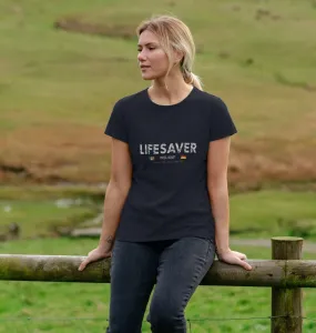 RLSS UK | Lifesaver Ireland Women's T-shirt | Short Sleeve Organic Cotton T-shirt