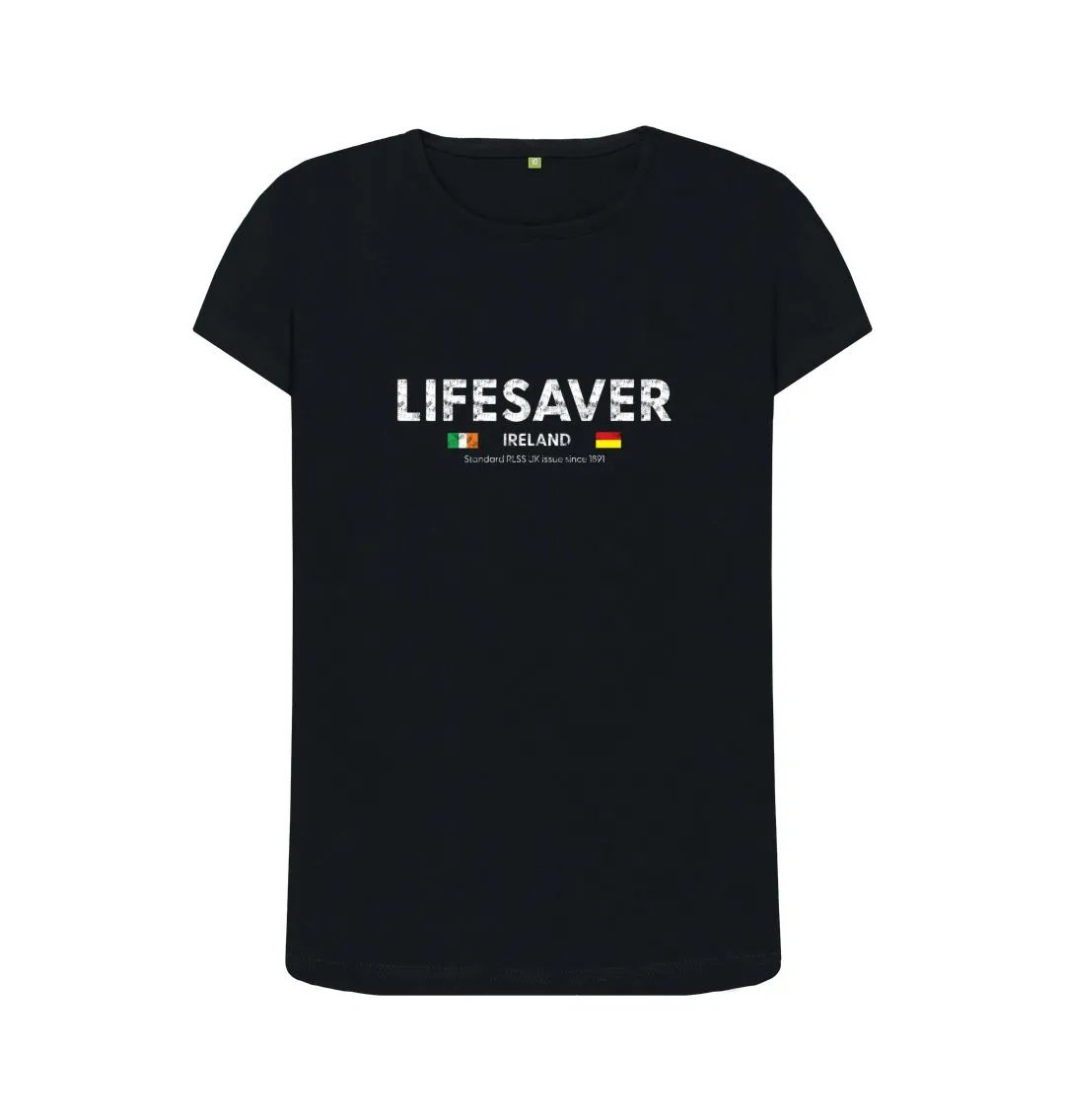 RLSS UK | Lifesaver Ireland Women's T-shirt | Short Sleeve Organic Cotton T-shirt