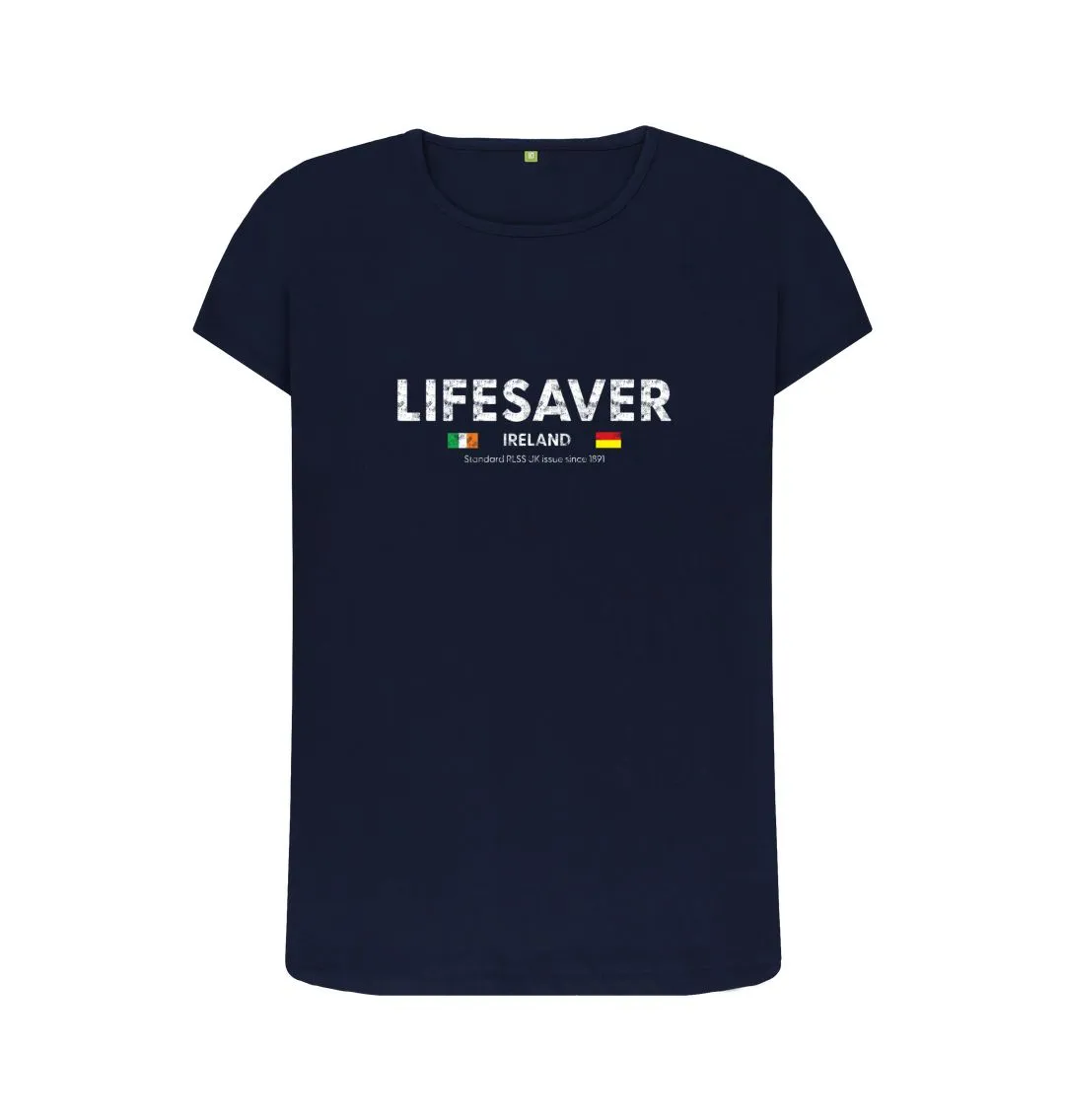 RLSS UK | Lifesaver Ireland Women's T-shirt | Short Sleeve Organic Cotton T-shirt