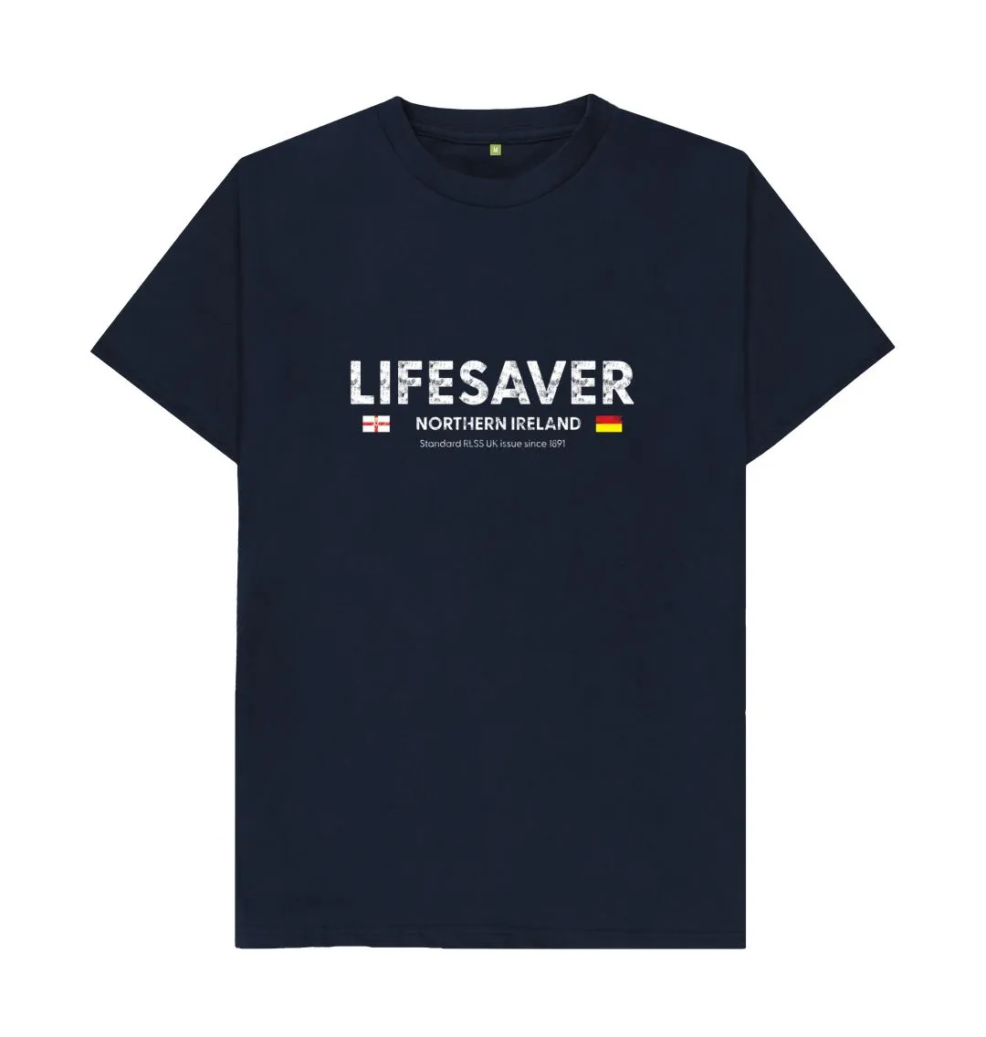 RLSS UK | Lifesaver Northern Ireland Men's T-shirt | Short Sleeve Organic Cotton T-shirt