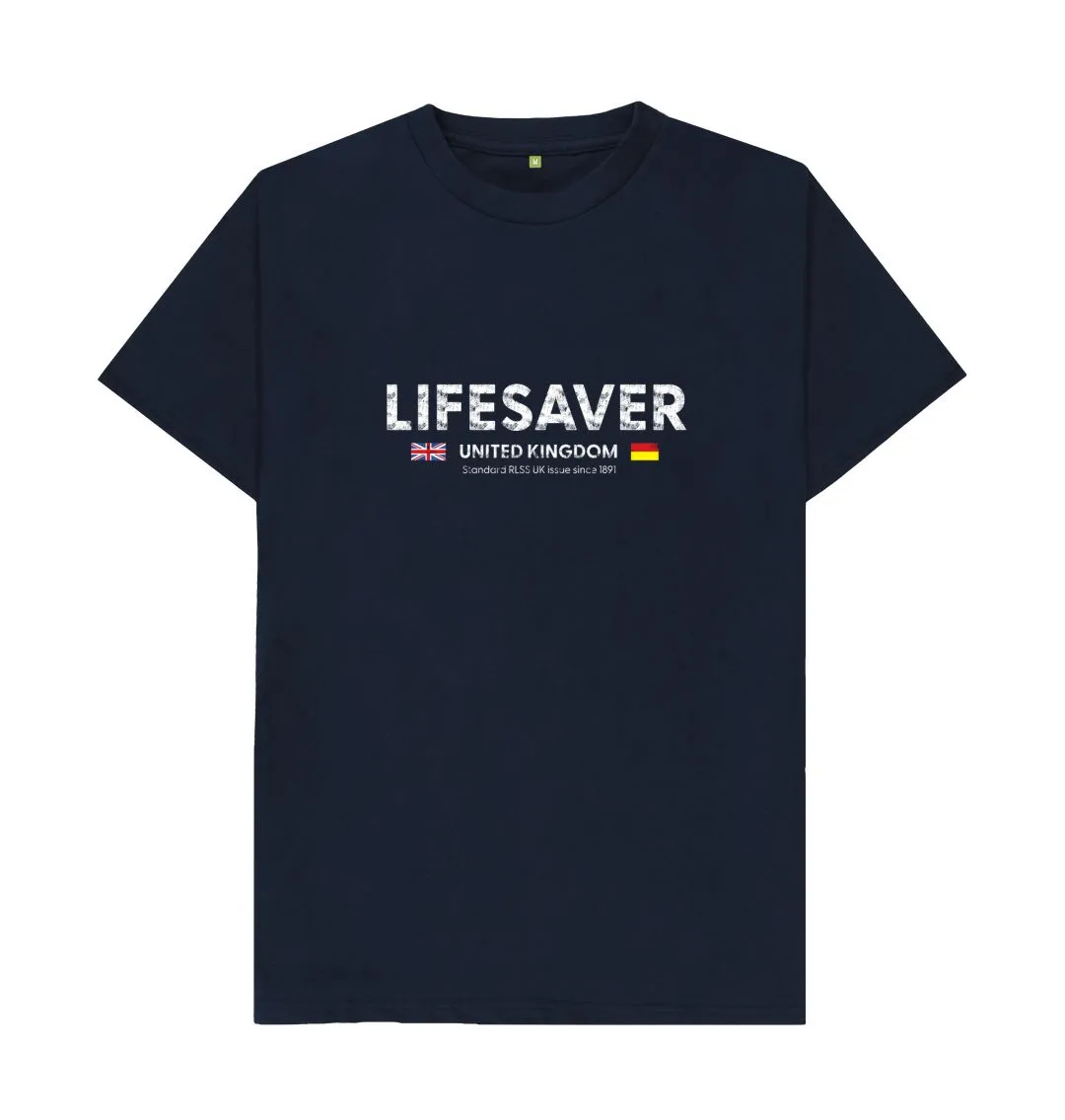 RLSS UK | Lifesaver UK Men's T-shirt | Short Sleeve Organic Cotton T-shirt