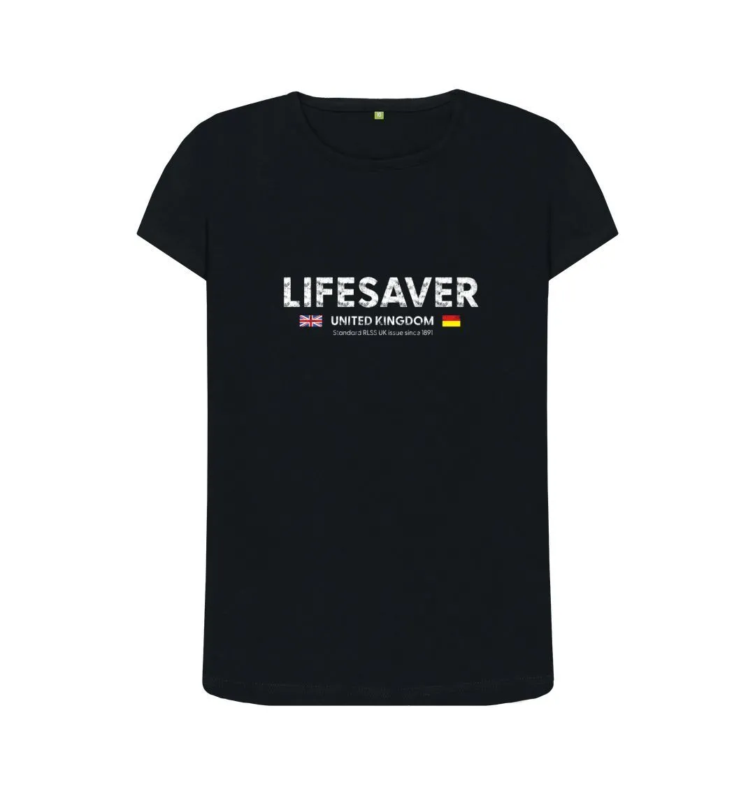 RLSS UK | Lifesaver UK Women's T-shirt | Short Sleeve Organic Cotton T-shirt