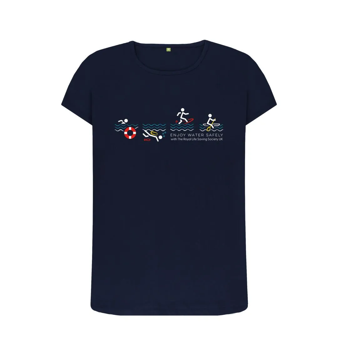 RLSS UK | Stick Man Sports Women's T-shirt | Short Sleeve Organic Cotton T-shirt