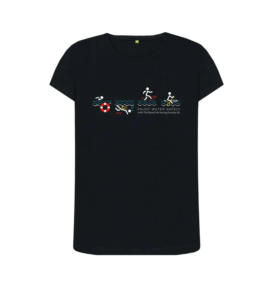 RLSS UK | Stick Man Sports Women's T-shirt | Short Sleeve Organic Cotton T-shirt