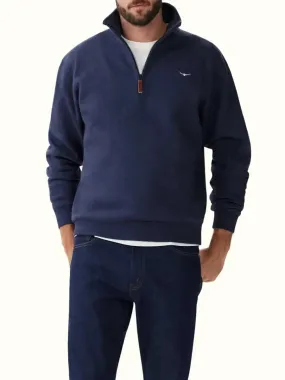 RM WILLIAMS Mulyungarie Quarter Zip Fleece - Men's - Navy