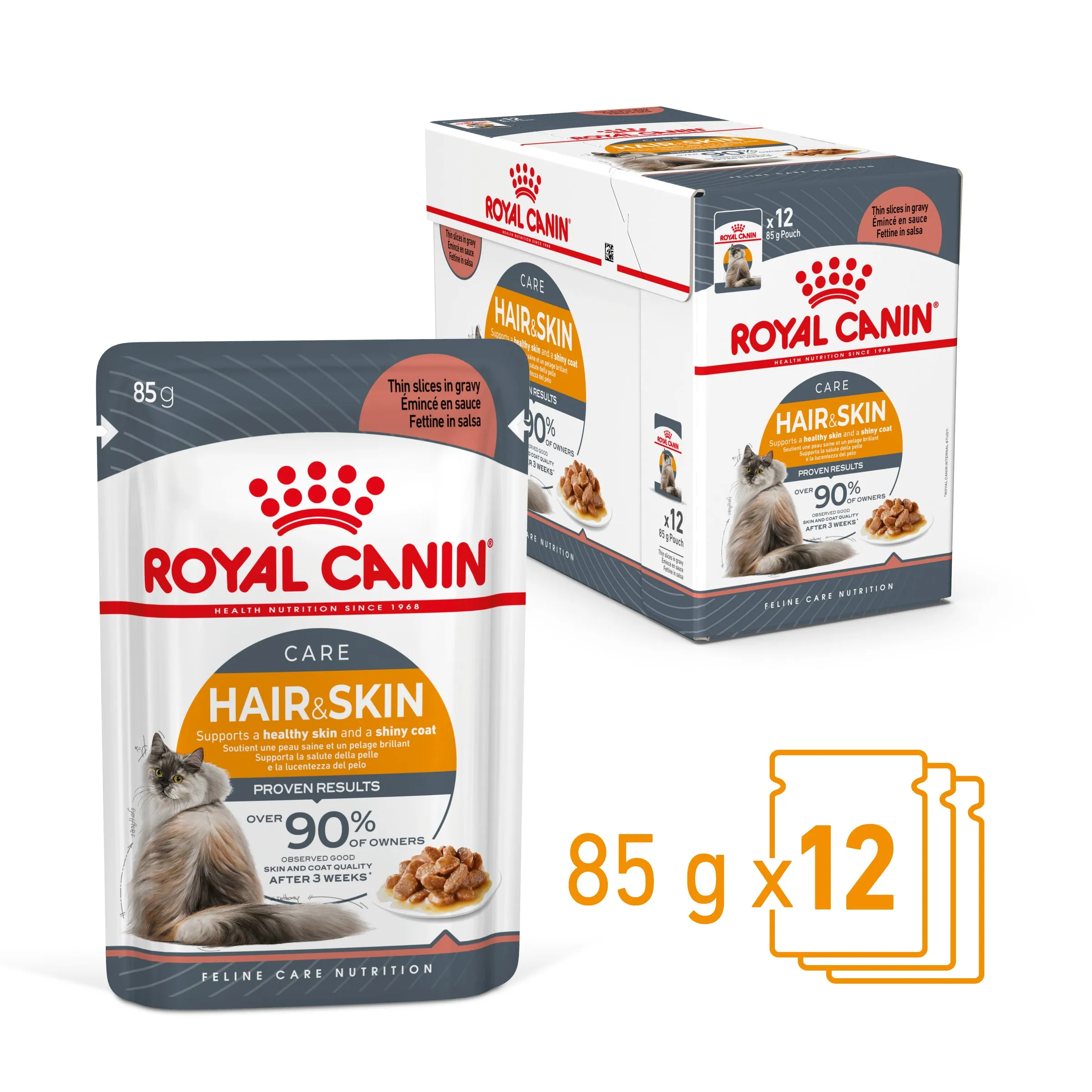 Royal Canin Hair & Skin Care Gravy 85g x12