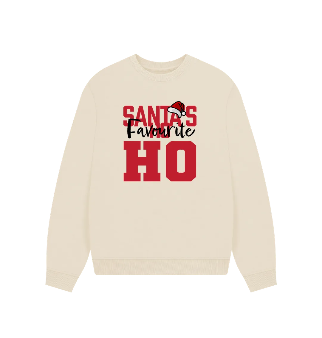 Santa's Favourite Women's Oversized Christmas Jumper