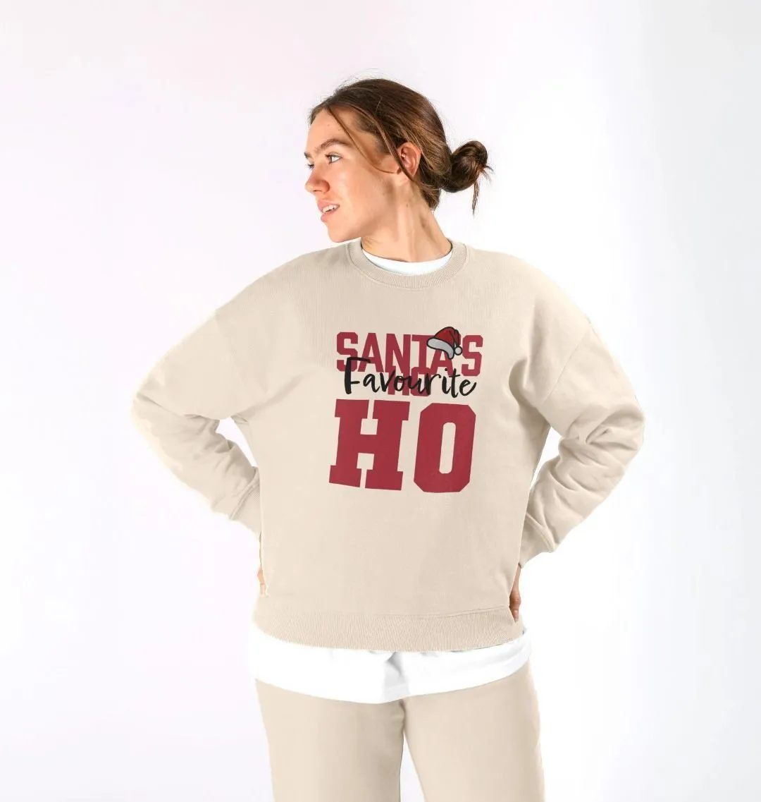 Santa's Favourite Women's Oversized Christmas Jumper