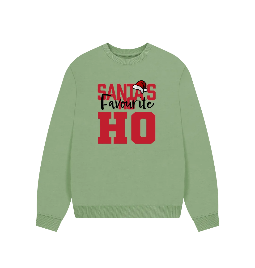 Santa's Favourite Women's Oversized Christmas Jumper