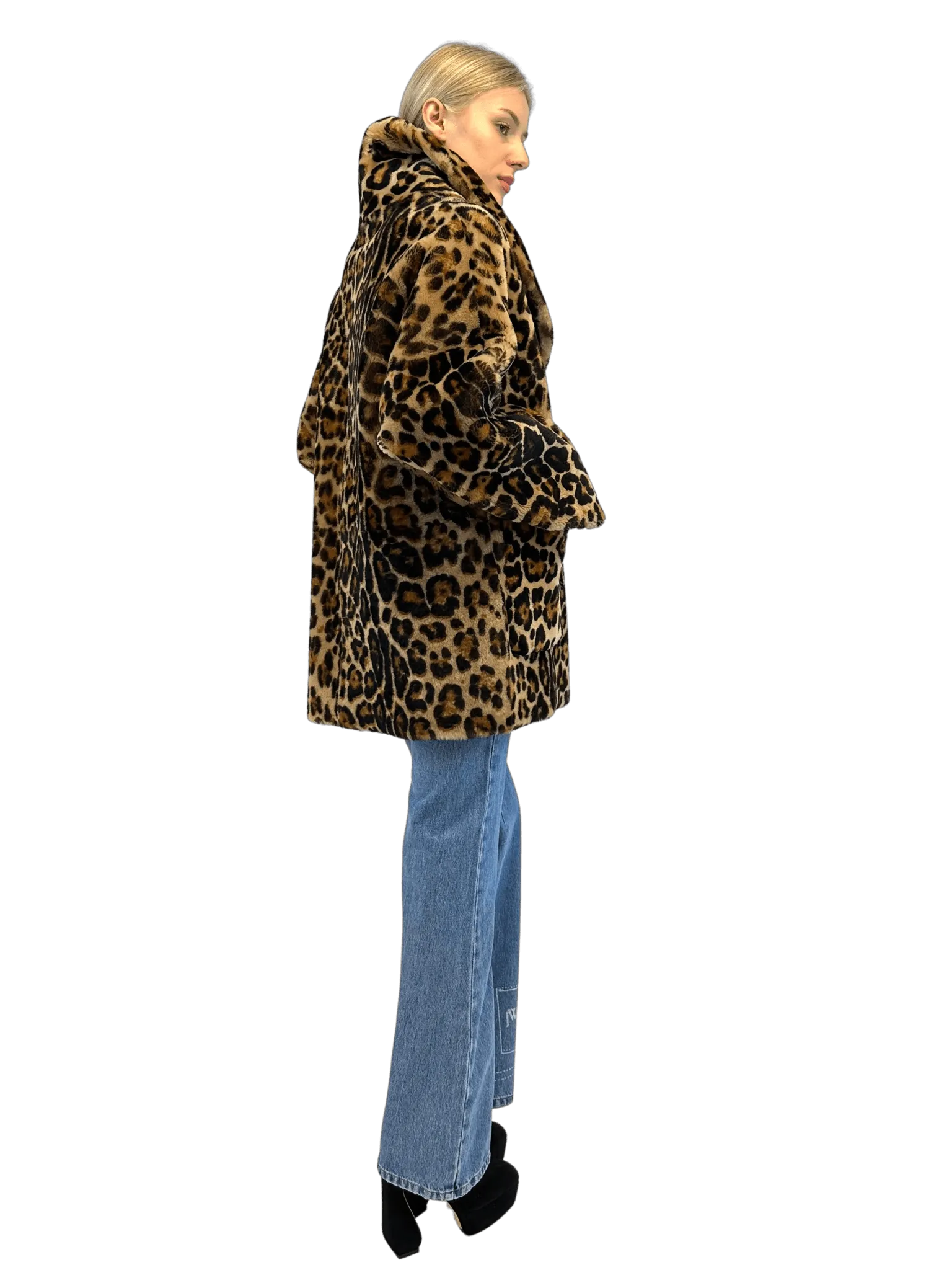 SHEARLING LEO PRINT