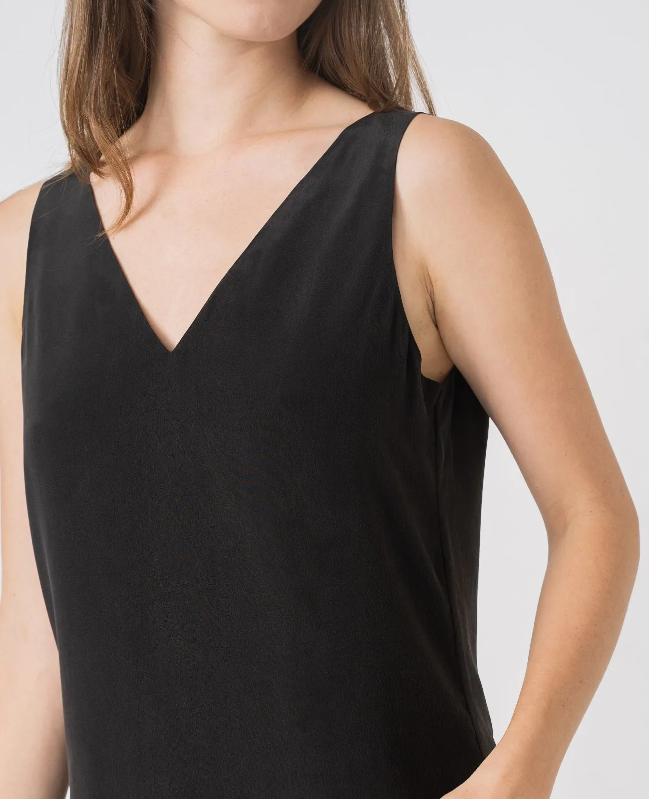 Silk V-Neck Tank