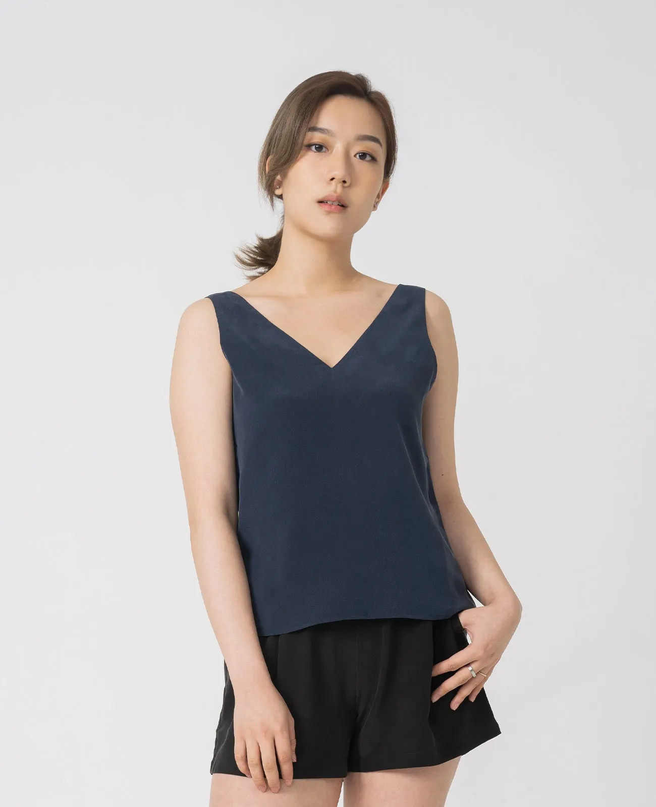 Silk V-Neck Tank