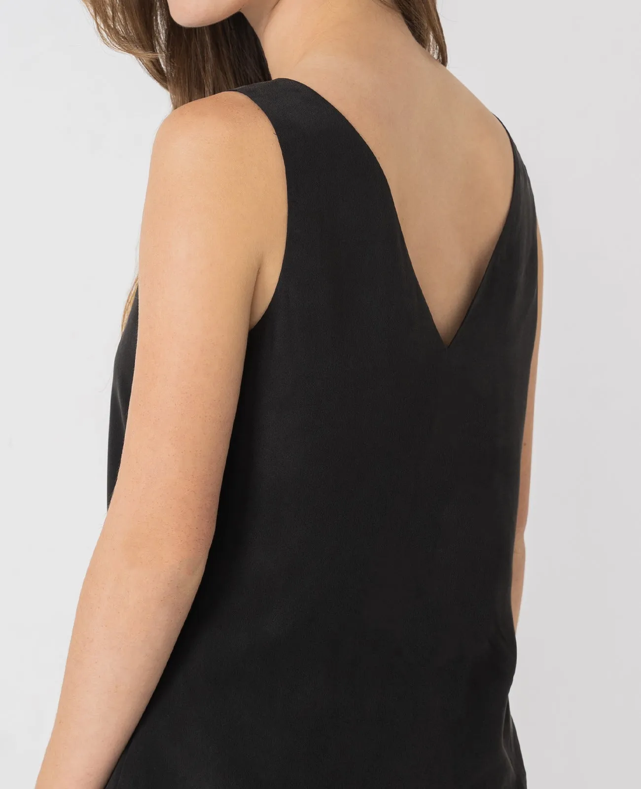 Silk V-Neck Tank