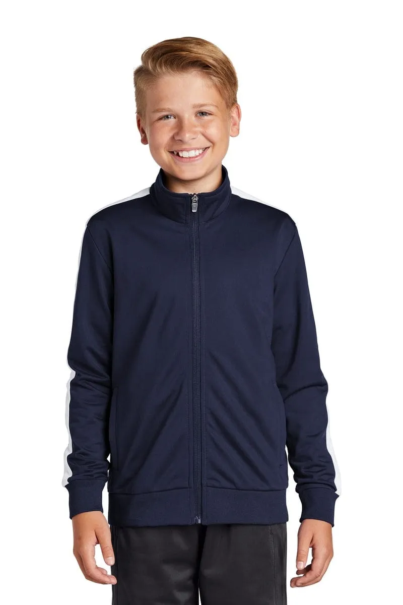 Sport-Tek YST94: Youth Tricot Track Jacket