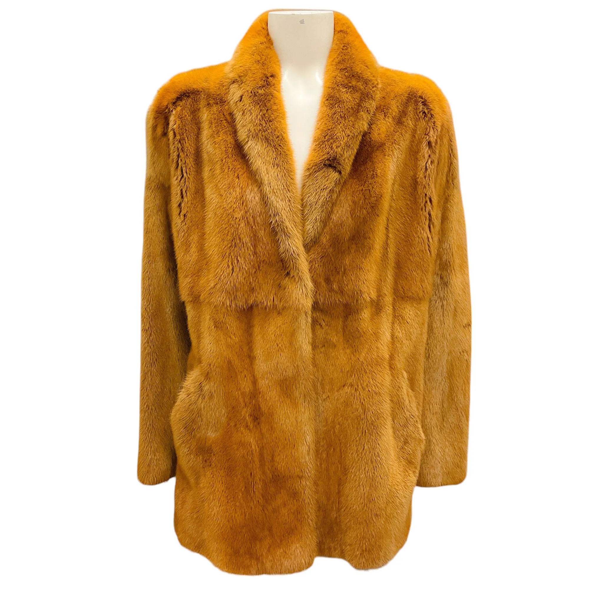 Sprung Freres Camel Mink Fur Coat